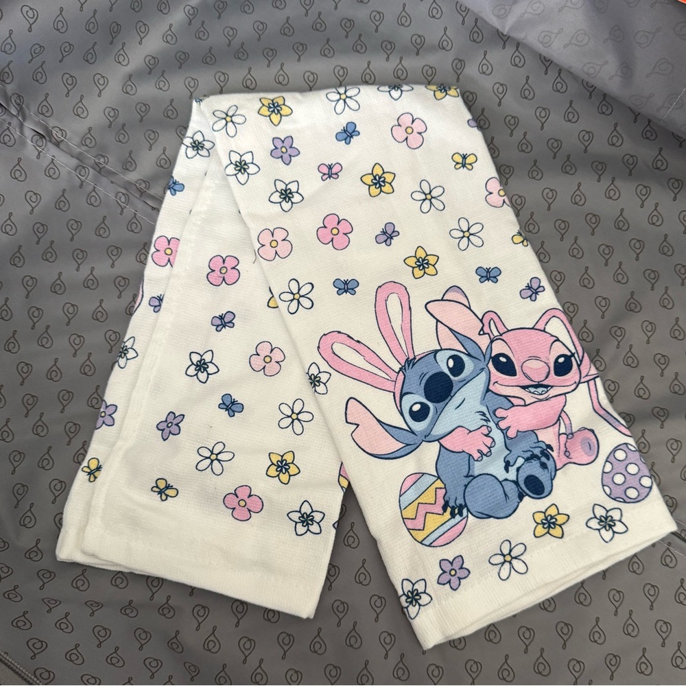 NWOT Stitch and Angel Easter Kitchen Towel